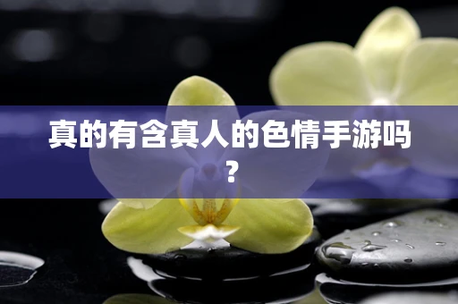 真的有含真人的色情手游吗？