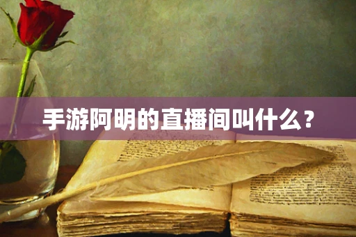 手游阿明的直播间叫什么？