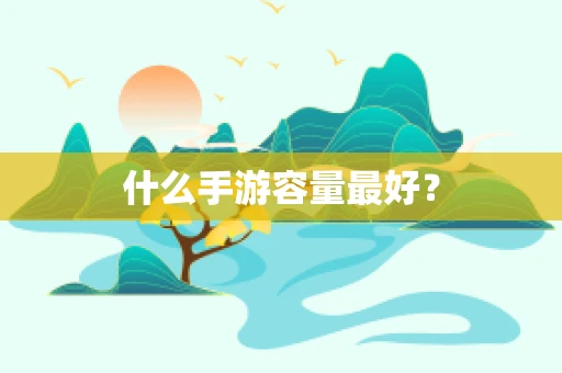 什么手游容量最好？