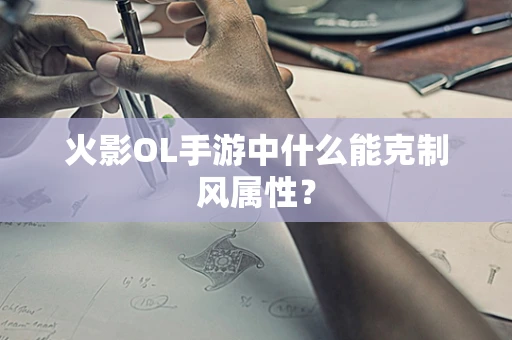 火影OL手游中什么能克制风属性？