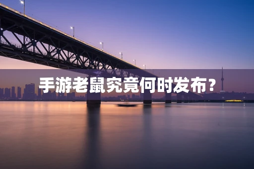手游老鼠究竟何时发布？