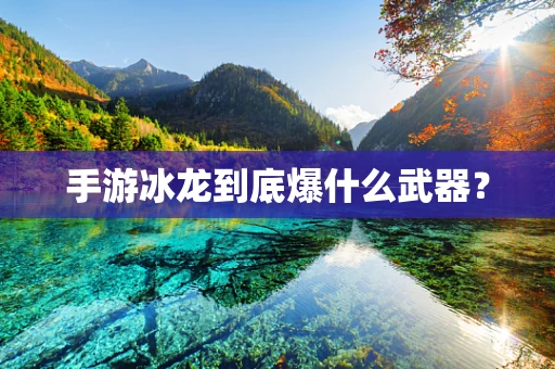 手游冰龙到底爆什么武器？
