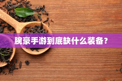 腕豪手游到底缺什么装备？