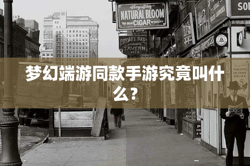 梦幻端游同款手游究竟叫什么？