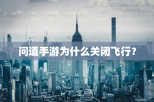 问道手游为什么关闭飞行？