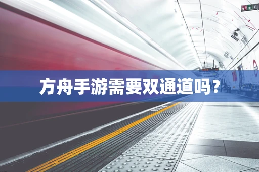 方舟手游需要双通道吗？