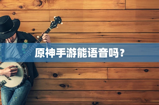 原神手游能语音吗？