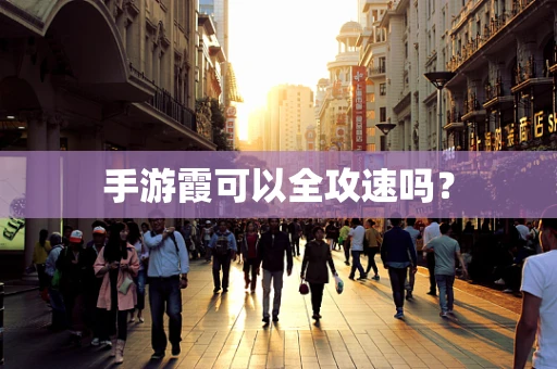 手游霞可以全攻速吗？