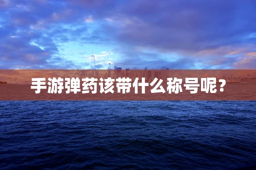 手游弹药该带什么称号呢？