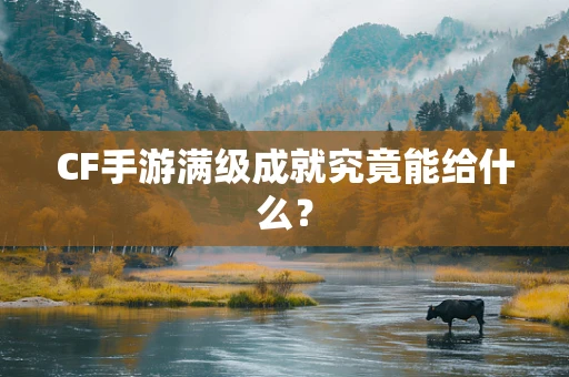CF手游满级成就究竟能给什么？