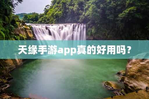 天缘手游app真的好用吗？