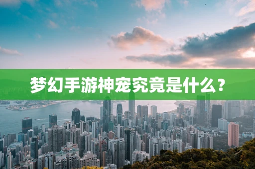 梦幻手游神宠究竟是什么？