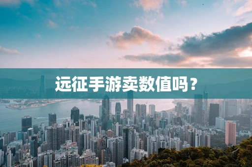远征手游卖数值吗？